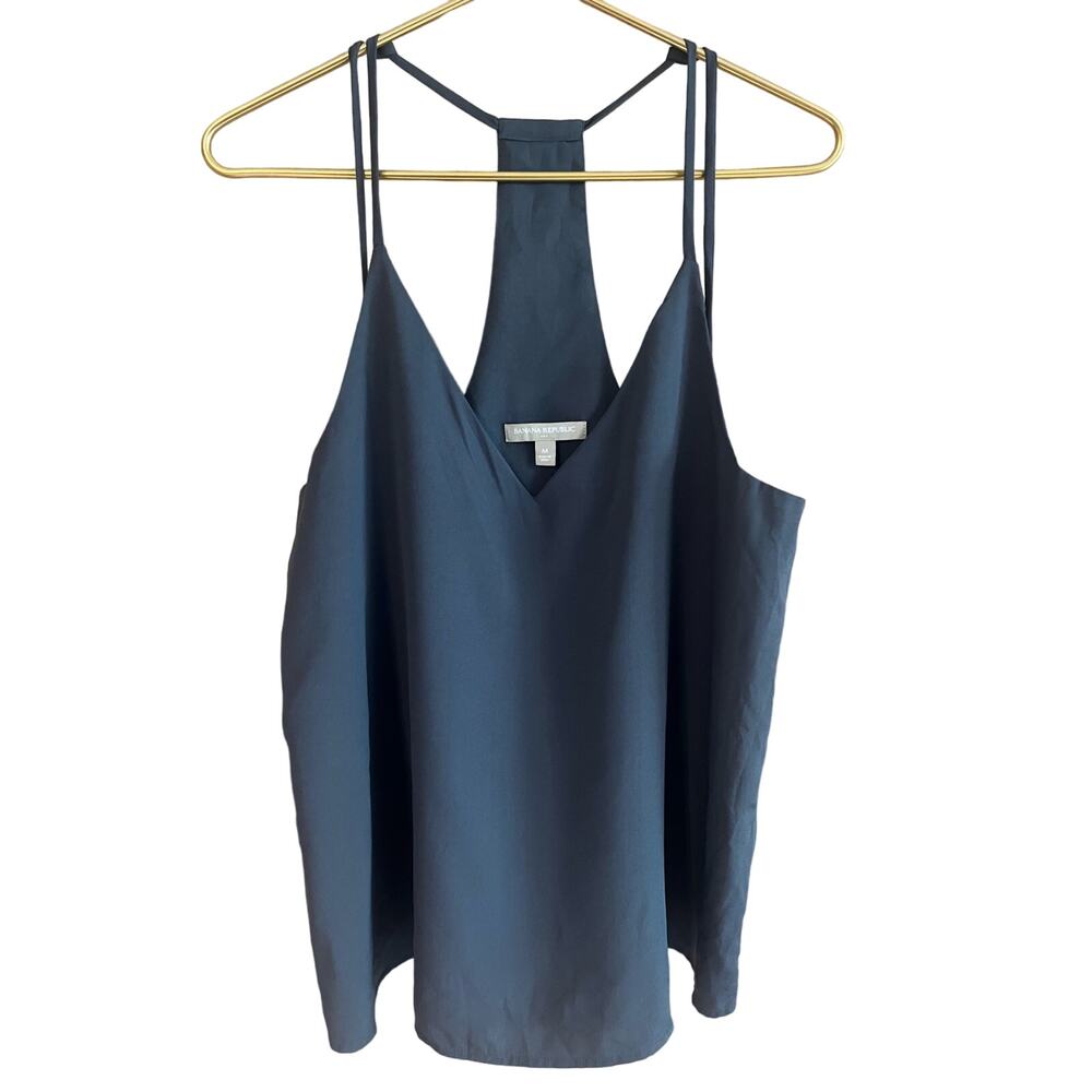 Banana Republic tank midnight gray size Med DBL sleeve strap